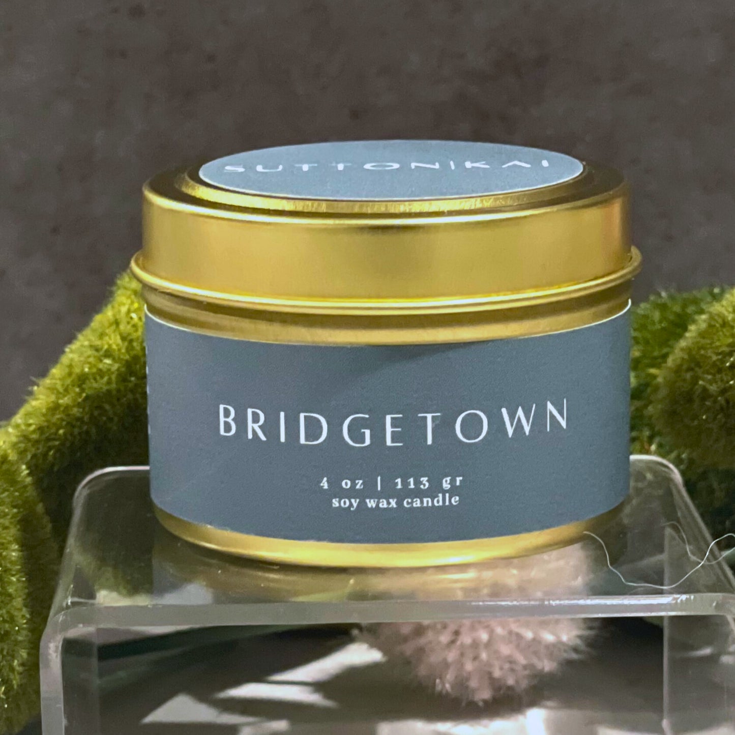 Bridgetown Soy Candle | 4oz Gold Travel Tin