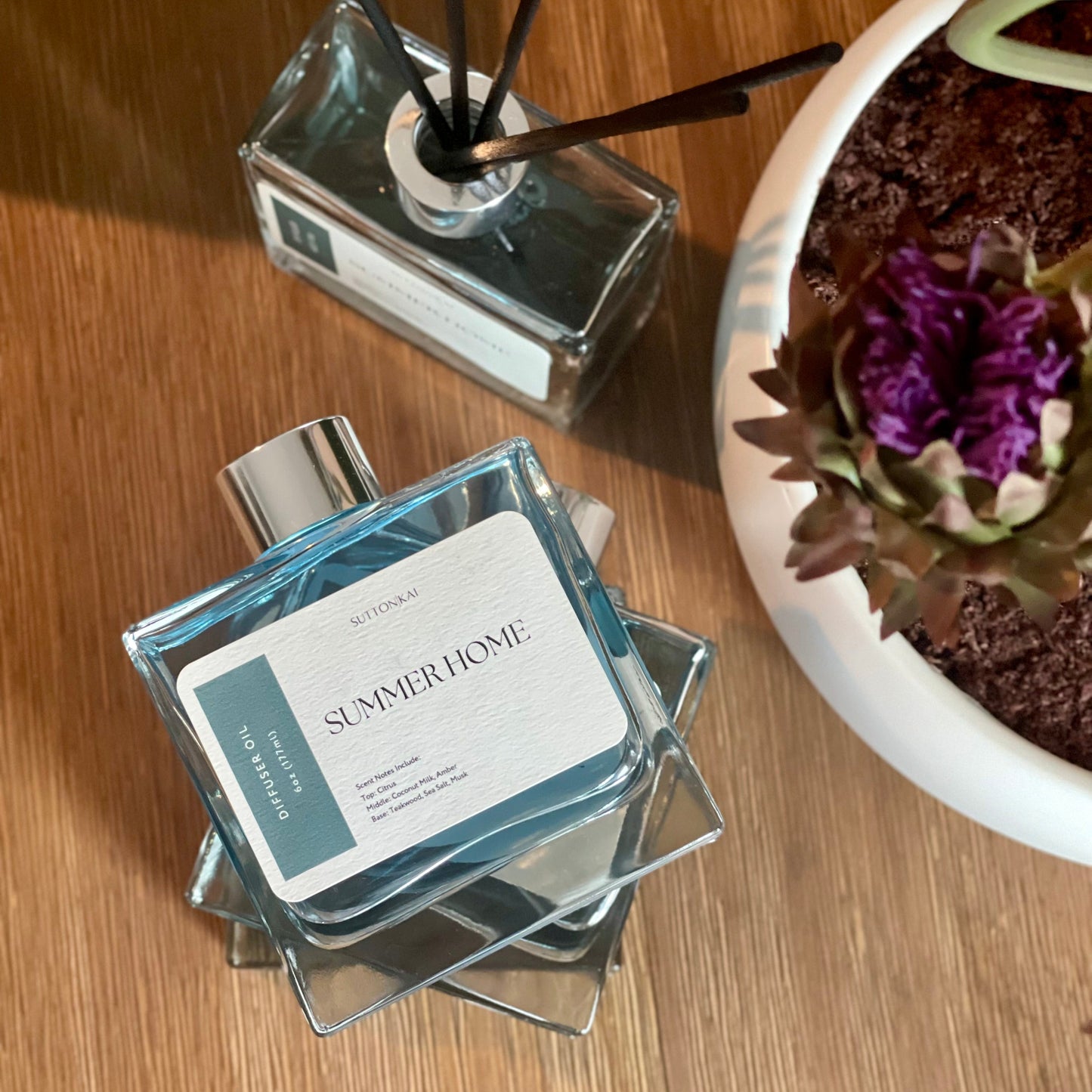 Summer Home Aqua Blue Diffuser & Reeds | 6oz