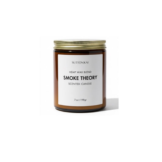 Suttonkai Smoke Theory scented candle on a white background