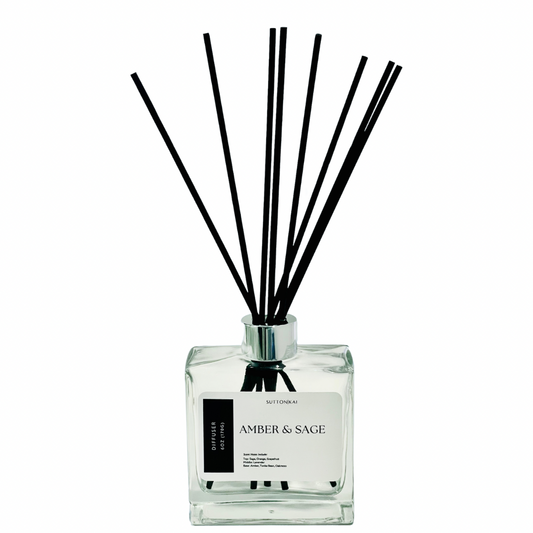 Amber & Sage Diffuser & Reeds | 6oz