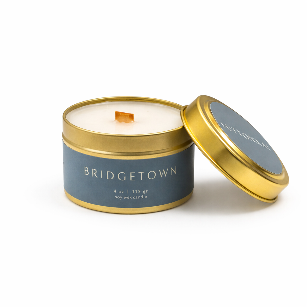 Bridgetown Wooden Wick Candle | Floral & Warm Vanilla Scent