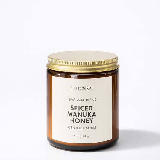 Spiced Manuka Honey Hemp Wax Candle | 7oz